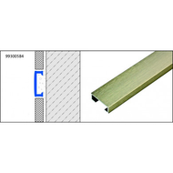LISTEL ALU TITANE BROSSE 250CM 20MM LISTEL ALU TITANE BROSSE 250CM 20MM